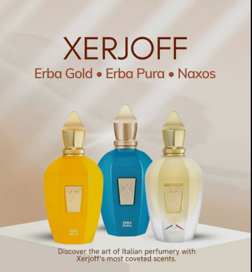 XERJOFF BUNDLE (3),(Naxos, Erba Pura and Erba Gold)